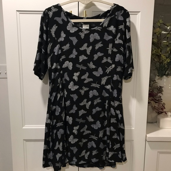 Monki Dresses & Skirts - Monki black mini dress with butterfly print
